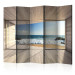 Room Divider Screen Finding Dream II - luxurious sea view from the window with clear sky 134040