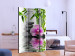 Room Divider Screen Orchid Serenity (3-piece) - Zen-style stones amidst nature 134340 additionalThumb 2