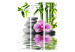 Room Divider Screen Orchid Serenity (3-piece) - Zen-style stones amidst nature 134340 additionalThumb 3