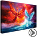Canvas Phoenix and swan - abstract fight two elements - water and fire 135940 additionalThumb 6