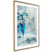 Poster Bouquet of Hope - flowers in a vase and a woman in a blue composition 136040 additionalThumb 17