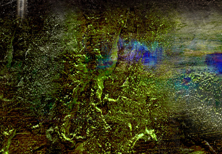 Canvas Koh-i-Noor (1-piece) Narrow - purple-green unique abstraction 142540 additionalImage 4