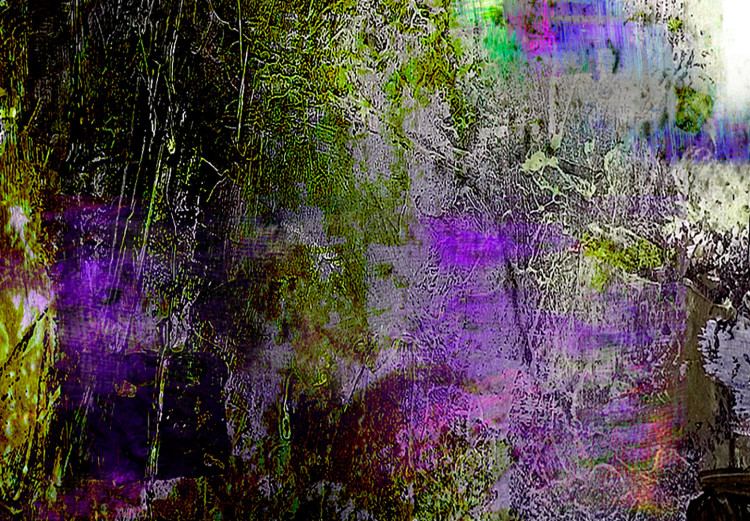 Canvas Koh-i-Noor (1-piece) Narrow - purple-green unique abstraction 142540 additionalImage 5