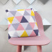 Decorative Microfiber Pillow Colourful mosaic - a geometric composition of triangles cushions 146840 additionalThumb 2