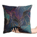 Decorative Velor Pillow Botanical aurora - an exotic, golden composition of leaves and montera 147040 additionalThumb 2