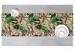 Table Runner Savannah parchment - tropical vegetation, cheetahs on beige background 147240 additionalThumb 3
