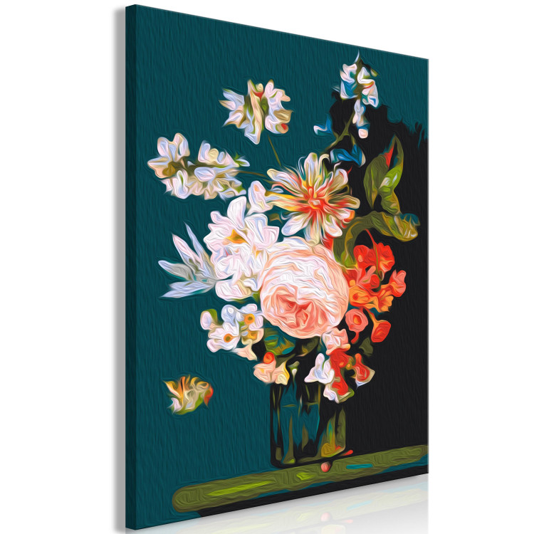 Paint by Number Kit Spring Bouquet - Colorful Bunch of Peonies, Roses and Passion Flower 147340 additionalImage 5