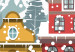 Wall Poster Winter Town - Tenement Houses and an Ice Rink in a Festive Atmosphere 148040 additionalThumb 3