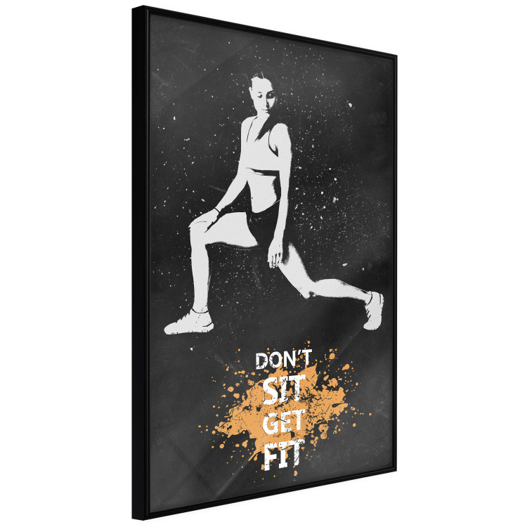 Wall Poster Girl in a Sports Outfit - Motivational Slogan With a Woman Warming Up 148940 additionalImage 7