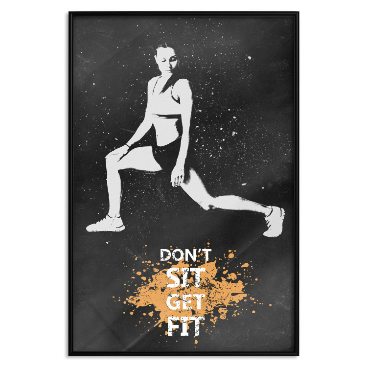 Wall Poster Girl in a Sports Outfit - Motivational Slogan With a Woman Warming Up 148940 additionalImage 24