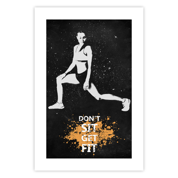 Wall Poster Girl in a Sports Outfit - Motivational Slogan With a Woman Warming Up 148940 additionalImage 26