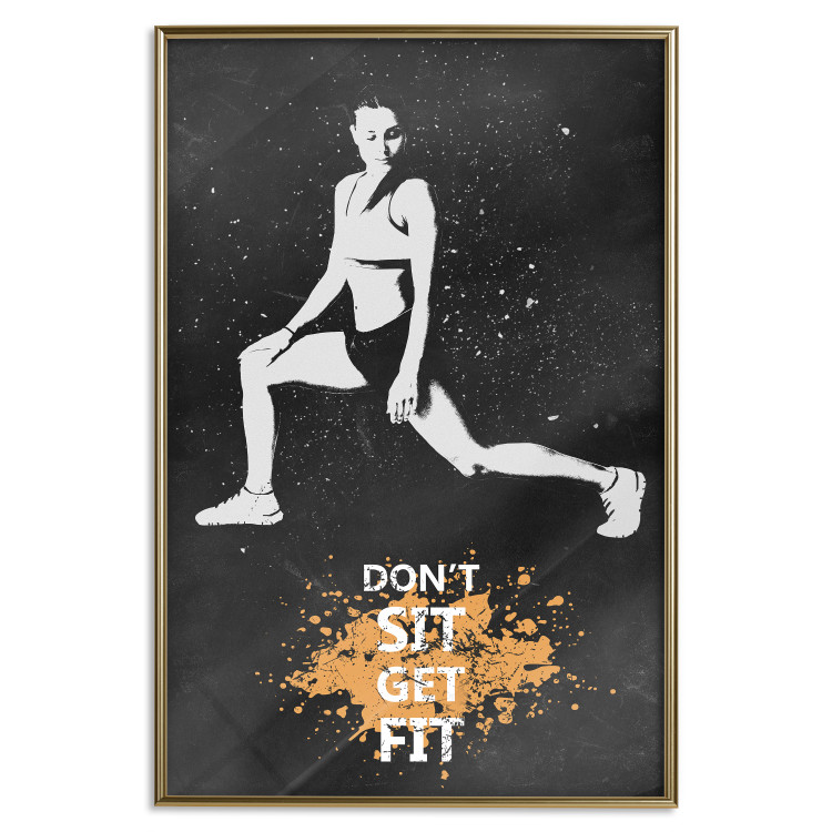 Wall Poster Girl in a Sports Outfit - Motivational Slogan With a Woman Warming Up 148940 additionalImage 25
