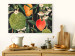 Canvas Print Exotic Fruits (1-piece) - tropical plants on a black background 149640 additionalThumb 3