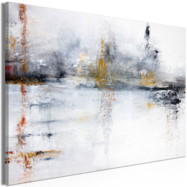 Canvas Abstract Landscape - Hand-Painted View in Bright Colors 149840 additionalImage 2