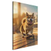 Canvas AI Shiba Dog - Smiling Animal on Skateboard at Sunset - Vertical 150140 additionalThumb 2