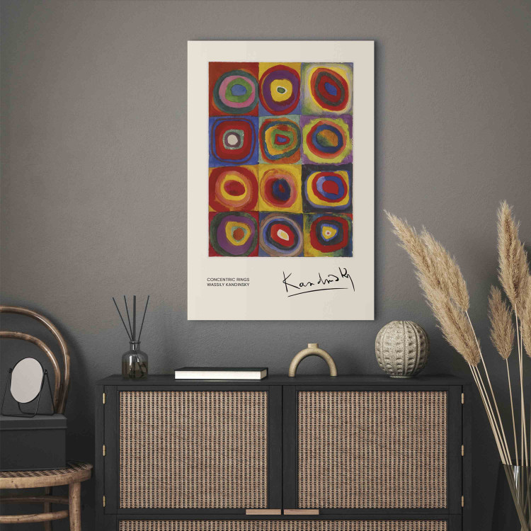 Large canvas print Color Study - Kandinsky’s Squares With Concentric Circles [Large Format] 151640 additionalImage 5