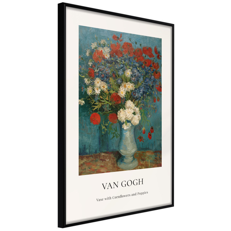 Wall Poster Vase With Cornflowers and Poppies  152140 additionalImage 10