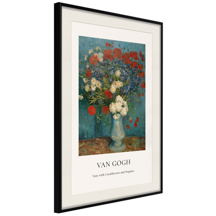 Wall Poster Vase With Cornflowers and Poppies  152140 additionalImage 5