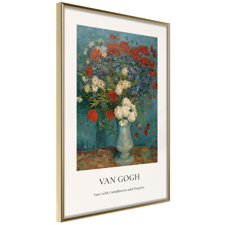 Wall Poster Vase With Cornflowers and Poppies  152140 additionalImage 8