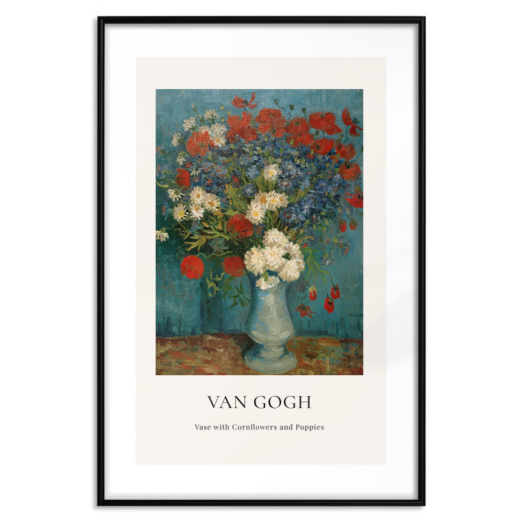 Wall Poster Vase With Cornflowers and Poppies  152140 additionalImage 21