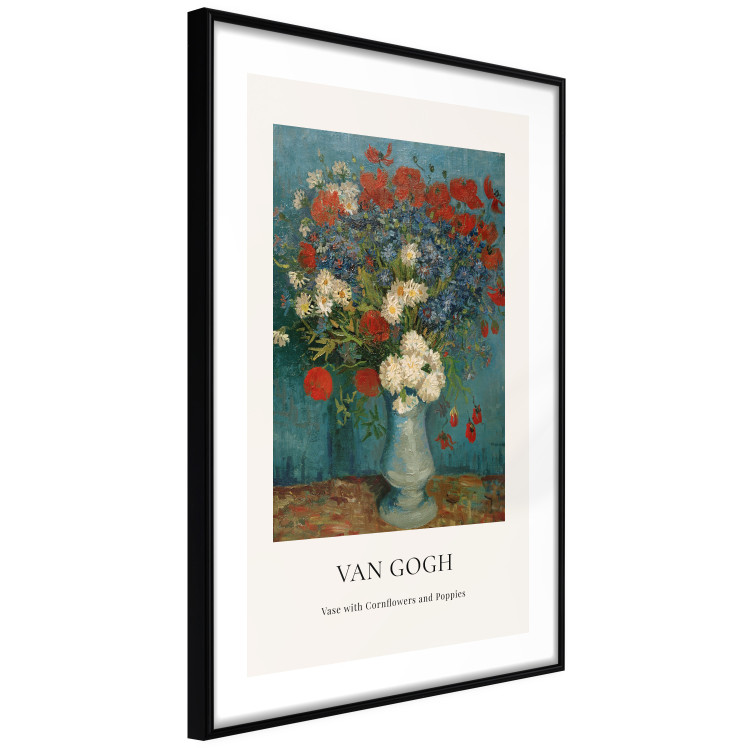 Wall Poster Vase With Cornflowers and Poppies  152140 additionalImage 12