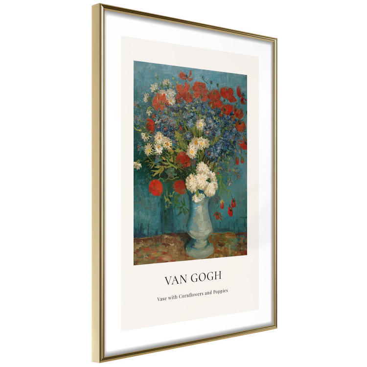 Wall Poster Vase With Cornflowers and Poppies  152140 additionalImage 17