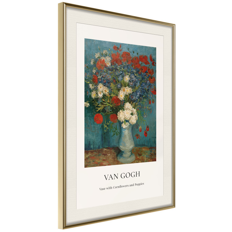 Wall Poster Vase With Cornflowers and Poppies  152140 additionalImage 4