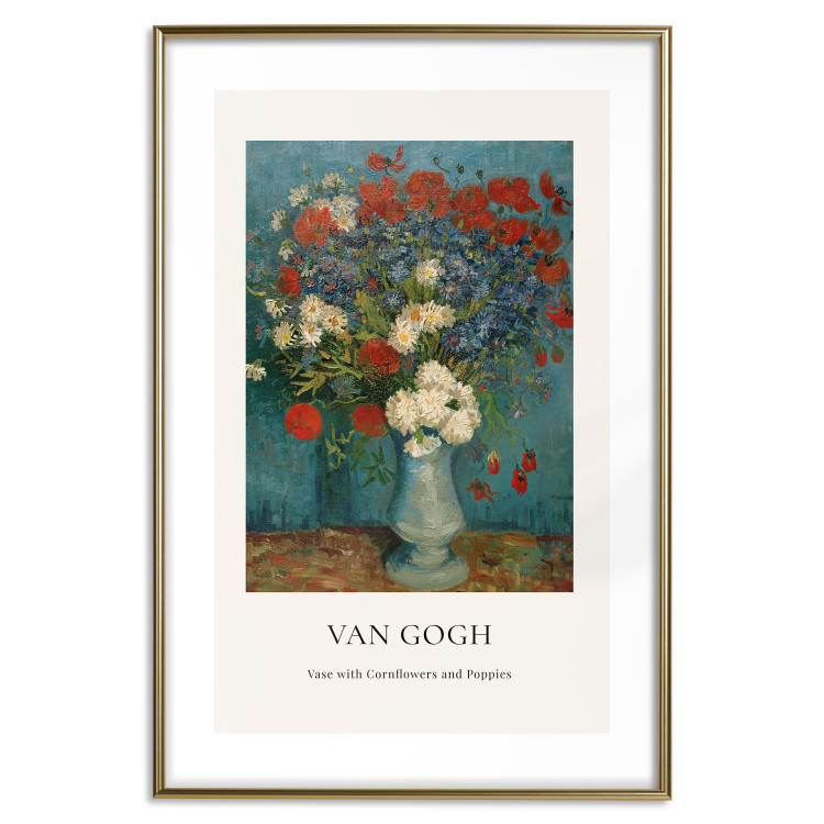 Wall Poster Vase With Cornflowers and Poppies  152140 additionalImage 22