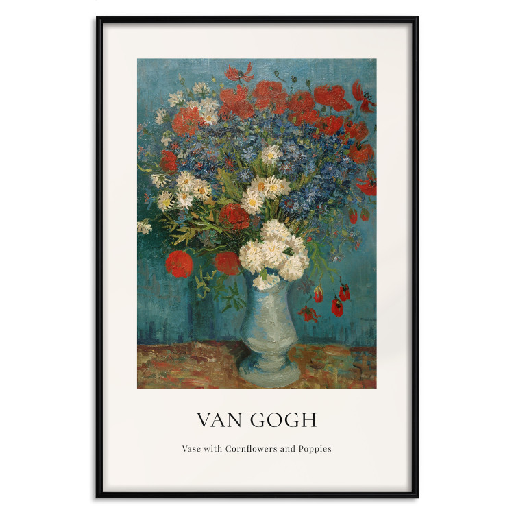 Wall Poster Vase With Cornflowers and Poppies  152140 additionalImage 25