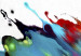 Canvas Colorful Storm (3-piece) - colorful abstraction on a white background 47040 additionalThumb 5