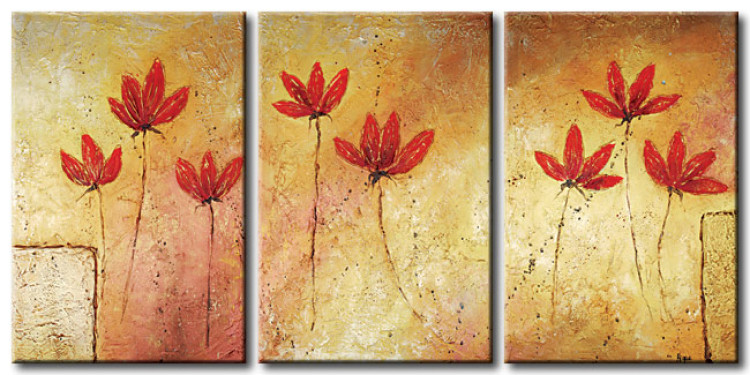 Canvas Simple poppy flowers 48540