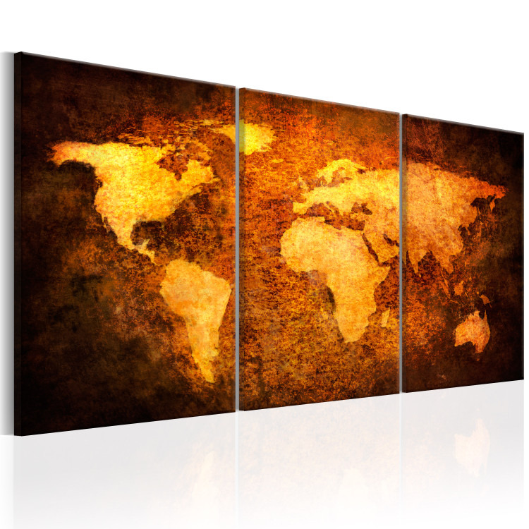 Canvas Art Print Rusty continents 50440 additionalImage 2