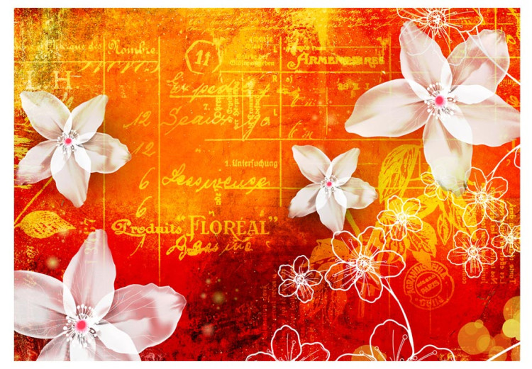 Photo Wallpaper Floral notes II 60840 additionalImage 1