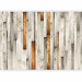 Photo Wallpaper Wooden Texture - Design of gray wooden planks with a brown accent 61040 additionalThumb 5