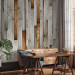 Photo Wallpaper Wooden Texture - Design of gray wooden planks with a brown accent 61040 additionalThumb 4
