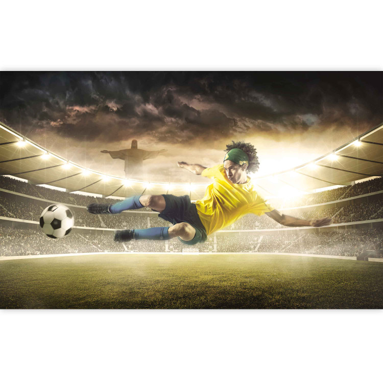 Photo Wallpaper Brazilian Football - Match on a stadium with a soccer player for a teenager 61140 additionalImage 5