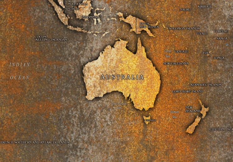 Decorative Pinboard Rusty World [Cork Map] 92140 additionalImage 6