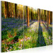 Canvas Floral Meadow Among Trees (3-part) - Spring Forest Landscape 96840 additionalThumb 2