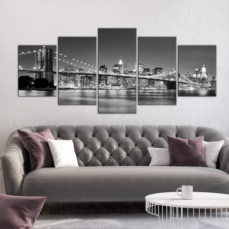 Canvas Dream about New York (5 Parts) Wide 107250 additionalImage 3