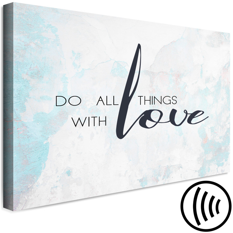 Canvas Art Print Do All Things With Love (1 Part) Wide 114250 additionalImage 6