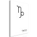 Canvas Capricorn zodiac sign - modern graphics with black lettering 117050 additionalThumb 2