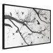 Poster Bird Encounter - black and white landscape of tree and birds on branches 117250 additionalThumb 10
