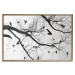 Poster Bird Encounter - black and white landscape of tree and birds on branches 117250 additionalThumb 20
