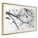 Poster Bird Encounter - black and white landscape of tree and birds on branches 117250 additionalThumb 2