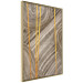 Wall Poster Golden Details - unique abstraction in gilded lines on a bronze background 119250 additionalThumb 12