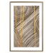Wall Poster Golden Details - unique abstraction in gilded lines on a bronze background 119250 additionalThumb 14