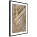Wall Poster Golden Details - unique abstraction in gilded lines on a bronze background 119250 additionalThumb 13