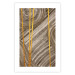 Wall Poster Golden Details - unique abstraction in gilded lines on a bronze background 119250 additionalThumb 25