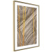 Wall Poster Golden Details - unique abstraction in gilded lines on a bronze background 119250 additionalThumb 6