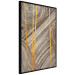 Wall Poster Golden Details - unique abstraction in gilded lines on a bronze background 119250 additionalThumb 10
